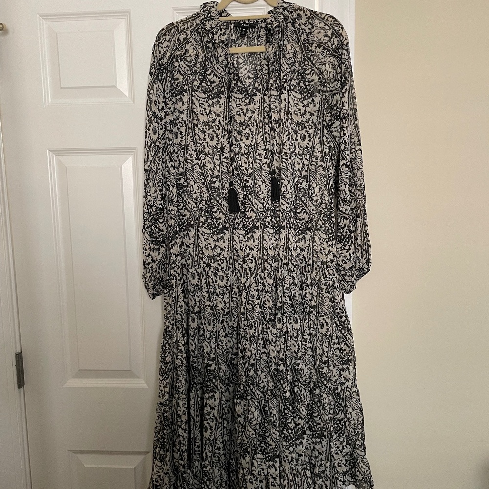 Boho Maxi Dress with Tassles